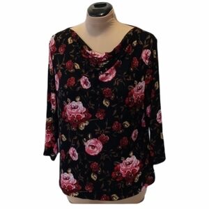 Briggs New York XL blouse floral print